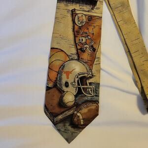Texas Longhorns Tie Nostalgia Eagles Wings Silk University of Texas UT